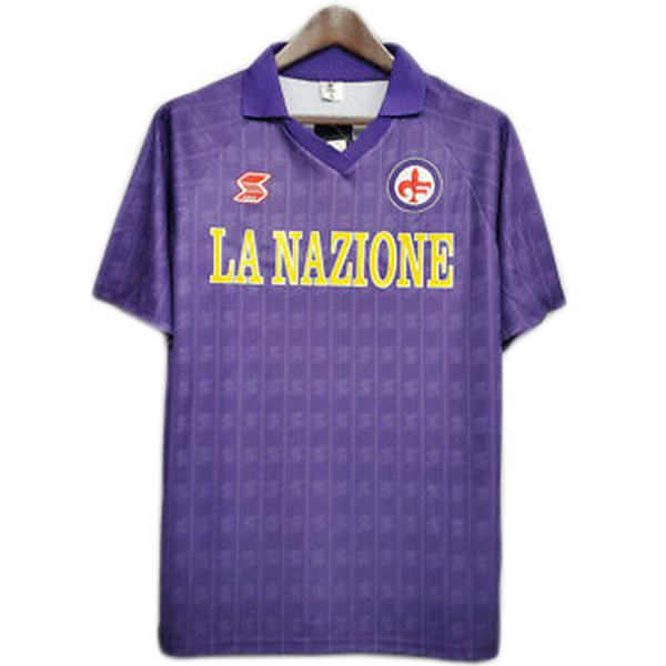 ACF Fiorentina home retro soccer jersey maillot match men's first sportswear football shirt 1989-1990