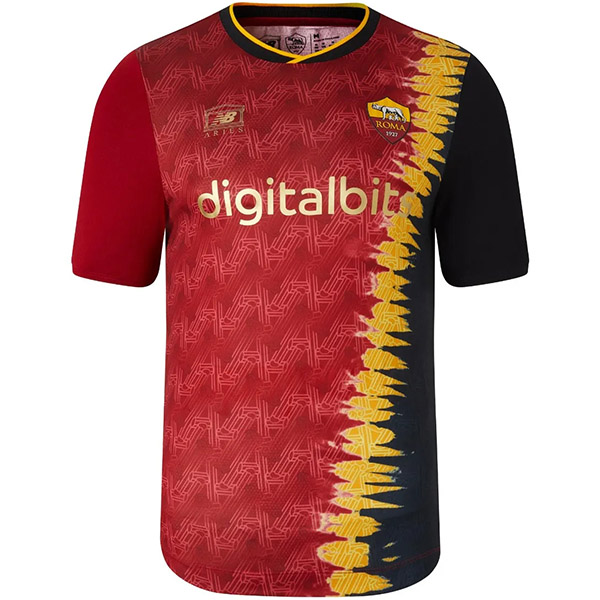 AS Roma home elite aries jersey red soccer uniform men's sports kit football tops shirt 2022-2023