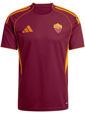 AS roma home jersey adult first soccer uniform men's kit 2025-2026