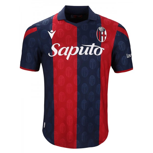 Bologna home jersey soccer uniform men's first football kit sports top shirt 2023-2024