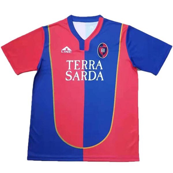 Cagliari Calcio home retro jersey vintage soccer match men's first sportswear football shirt 2004-2005