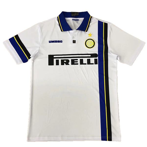 Inter milan away retro jersey match men's second soccer sportswear football shirt 1997-1998