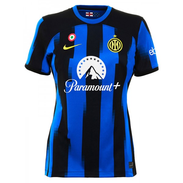 Inter milan home female jersey women's first soccer uniform ladies sportswear football tops sport shirt 2023-2024