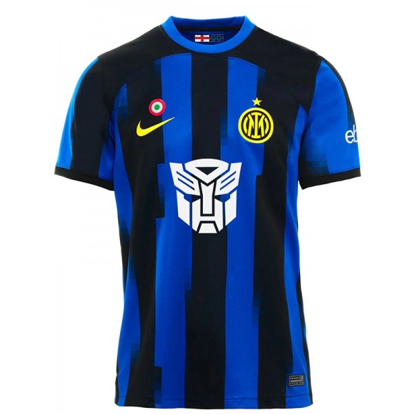 Inter milan home jersey Transformers soccer uniform men's sports football kit tops shirt 2023-2024
