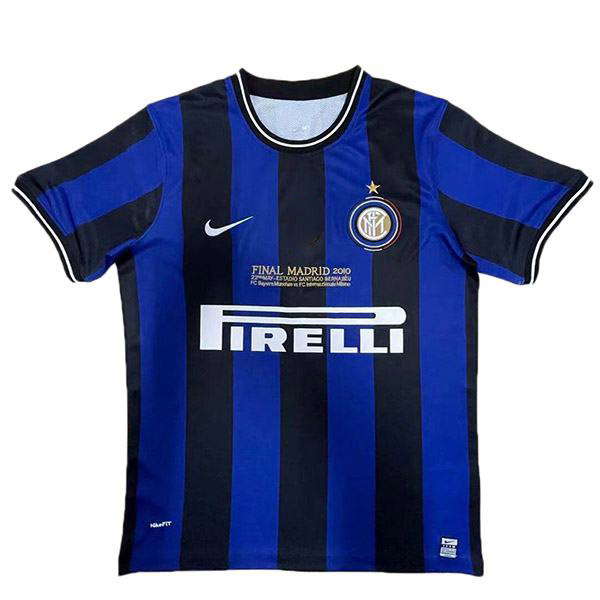 Inter milan home retro soccer jersey champions league maillot match men's first sportswear football shirt 2009-2010