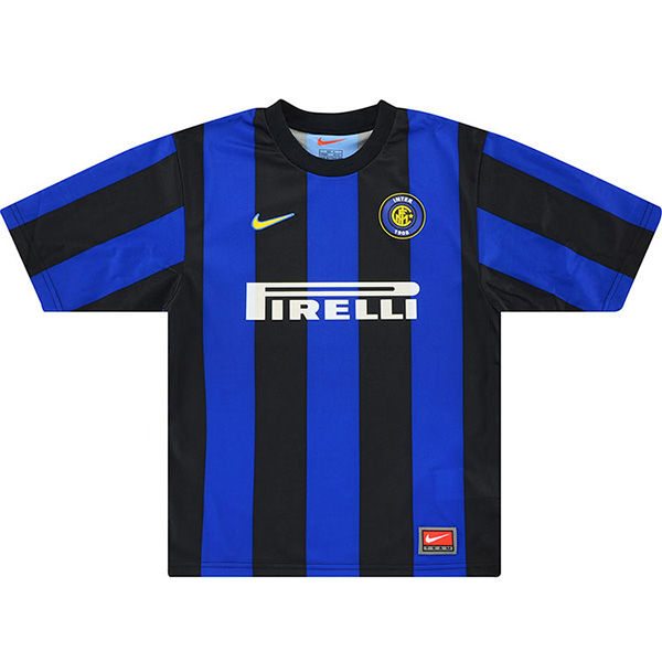 Inter milan home retro soccer jersey maillot match men's 1st sportwear football shirt 1999-2000