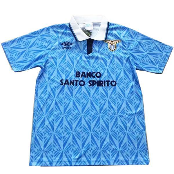 Lazio home retro vintage soccer jersey match men's first sportswear football shirt 1991