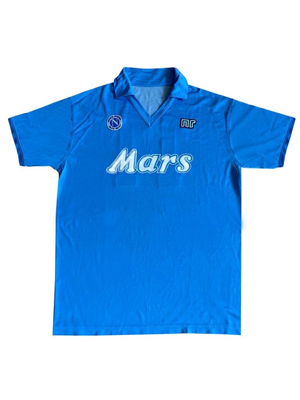 Napoli retro soccer jersey maillot match men's sportwear football shirt yellow green 1988-1989