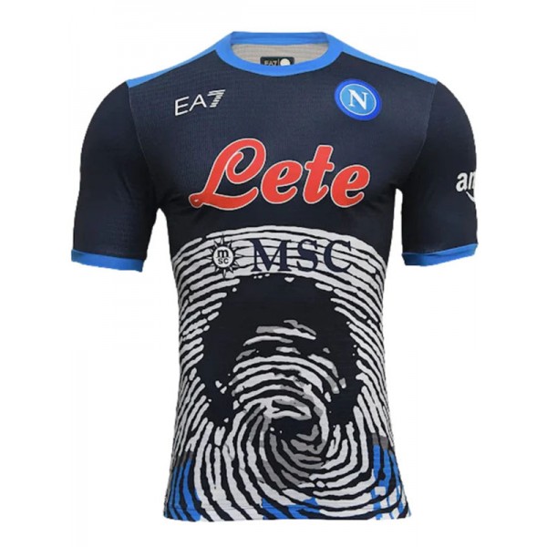 SSC Napoli limited edition jersey training Maradona uniform men's soccer sportswear navy football tops sports shirt 2022-2023