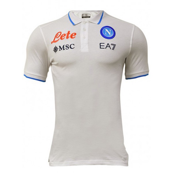SSC Napoli polo jersey soccer kit men's white sportswear football uniform top sports shirt 2022-2023