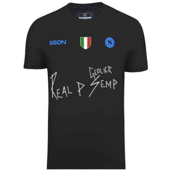 SSC napoli special edition jersey black soccer uniform men's football kit tops sport shirt 2024-2025