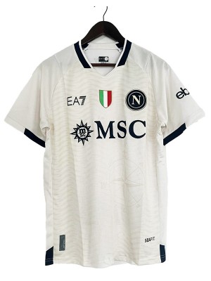 SSC Napoli special jersey white soccer uniform men's sportswear football kit top shirt 2024-2025
