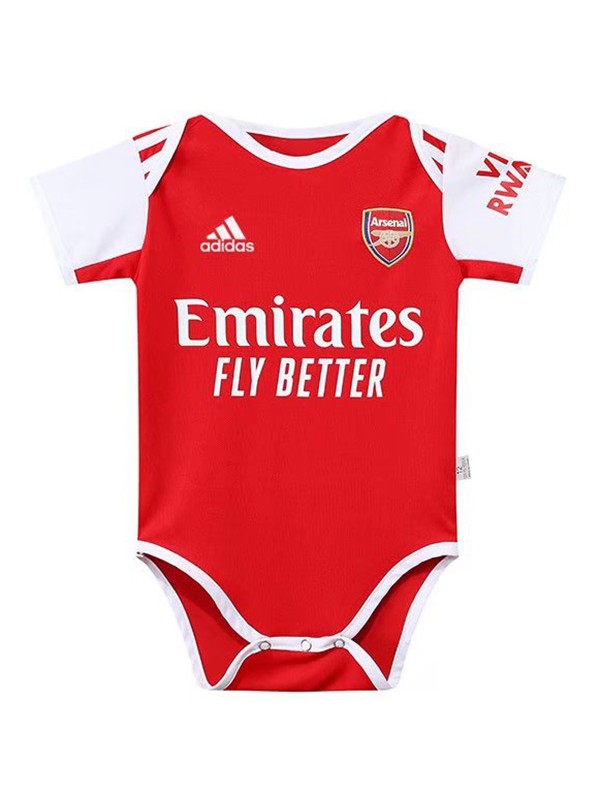 Arsenal home baby onesie mini newborn bodysuit summer clothes one-piece jumpsuit 2022-2023