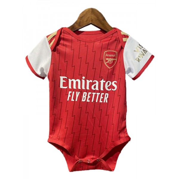 Arsenal home baby onesie mini newborn bodysuit summer clothes one-piece jumpsuit 2023-2024