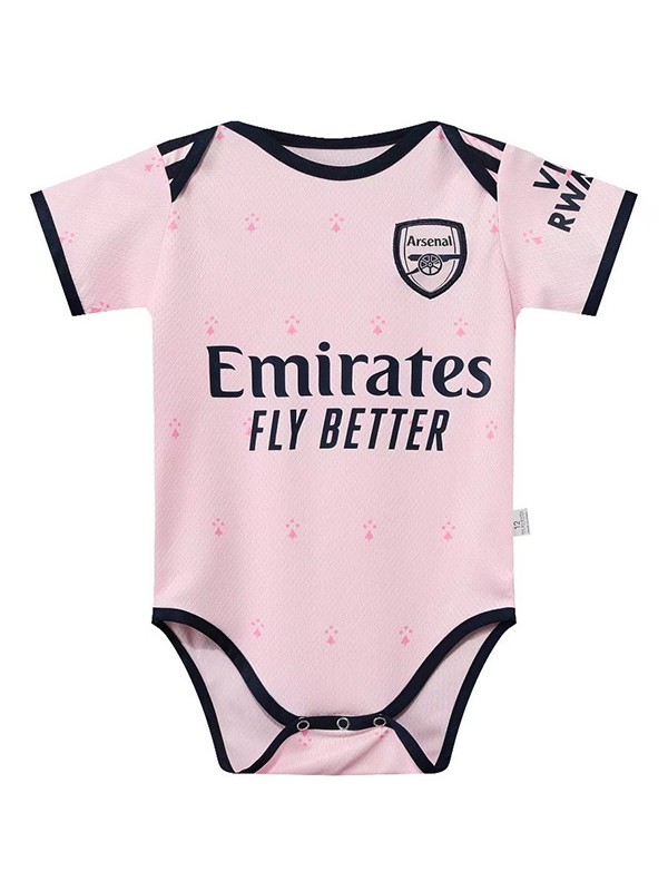 Arsenal pink baby onesie mini newborn bodysuit summer clothes one-piece jumpsuit 2022-2023