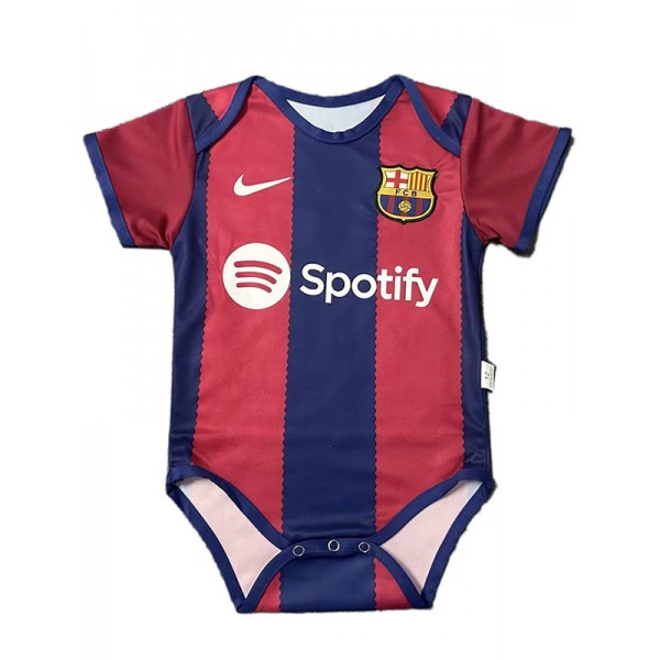 Barcelona home baby onesie mini newborn bodysuit summer clothes one-piece jumpsuit 2023-2024