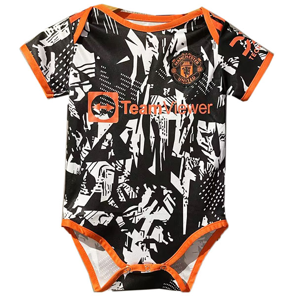 Manchester united special baby onesie mini newborn bodysuit summer clothes one-piece jumpsuit 2022-2023