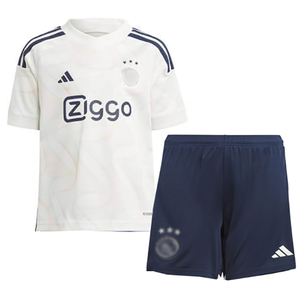Ajx away kids jersey soccer kit children second football mini shirt youth uniforms 2023-2024