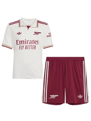 Arsenal third kids jersey children 3rd soccer kit mini youth uniforms 2025-2026