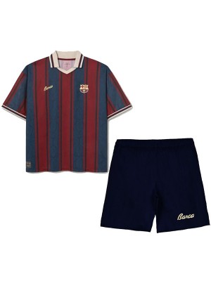 Barcelona 125th anniversary polo kids jersey children kit mini youth uniforms 2025-2026