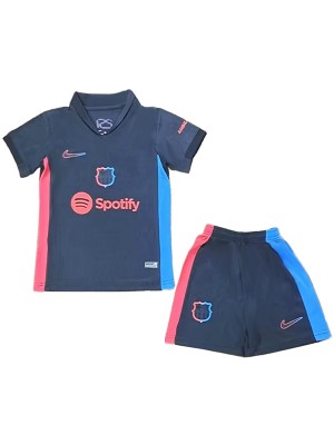 Barcelona away kids jersey soccer kit children second football mini shirt youth uniforms 2024-2025
