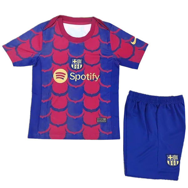 Barcelona kids jersey special soccer kit children navy football mini shirt youth uniforms 2024-2025