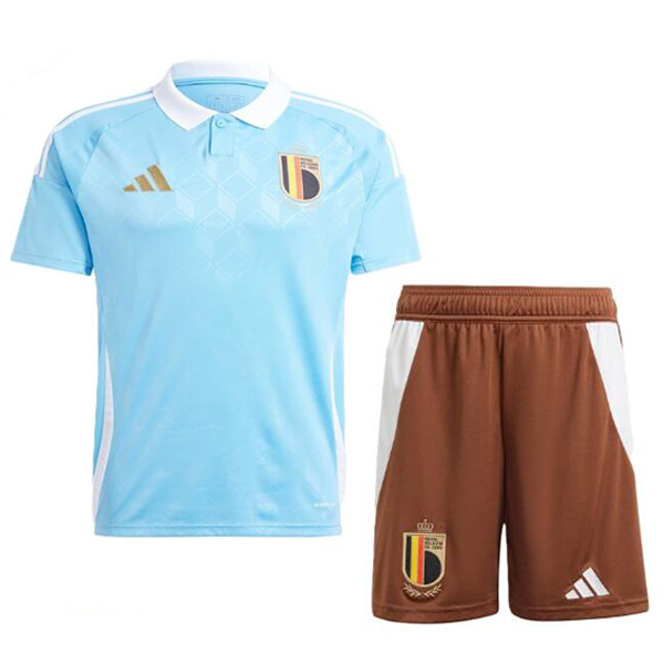 Belgium away kids jersey soccer kit children second football mini shirt youth uniforms Euro 2024 cup