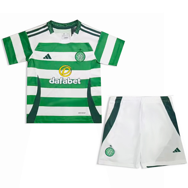 Celtic home kids jersey soccer kit children first football mini shirt youth uniforms 2024-2025