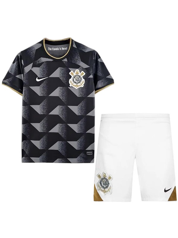 Corinthians away kids kit soccer children second football mini shirt youth uniforms 2022-2023