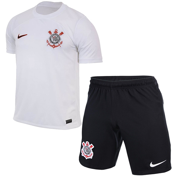Corinthians home kids jersey soccer kit children first football shirt mini youth uniforms 2023-2024