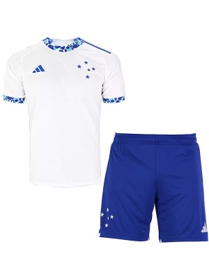 Cruzeiro away kids jersey soccer kit children second football mini shirt youth uniforms 2024-2025