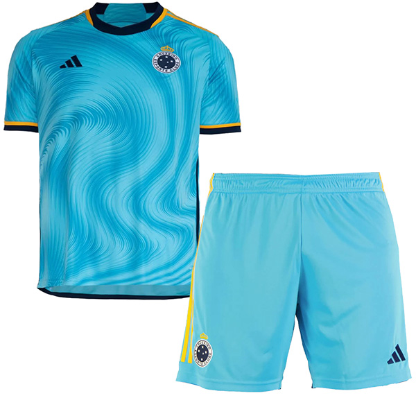 Cruzeiro third kids jersey soccer kit children 3rd football mini shirt youth uniforms 2023-2024