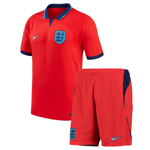England away kids kit soccer children second football mini shirt youth uniforms 2022 world cup