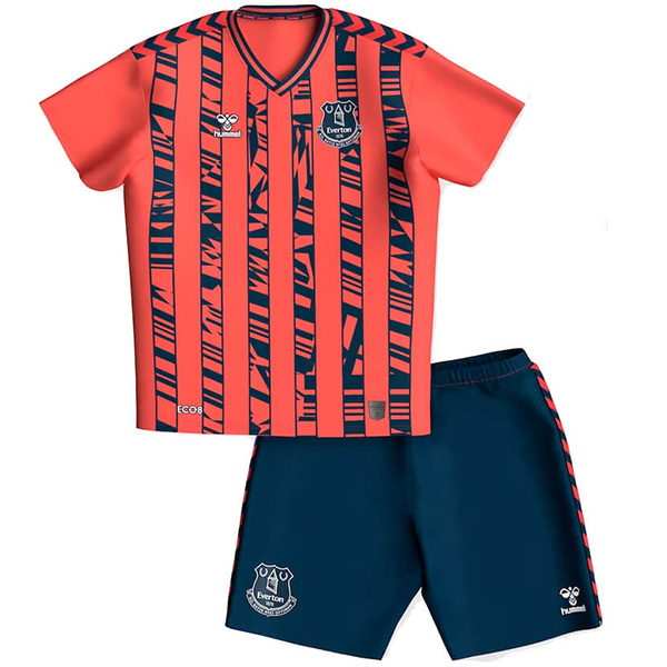 Everton away kids jersey soccer kit children second football mini shirt youth uniforms 2023-2024