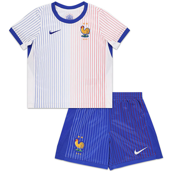 France away kids jersey soccer kit children second football mini shirt youth uniforms 2024-2025