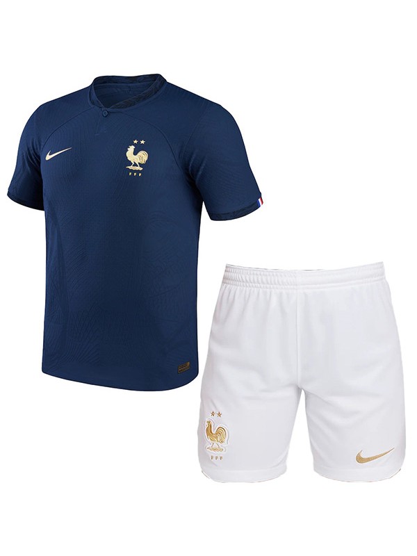 France home kids kit soccer children first football shirt mini jersey match youth uniforms 2022 world cup