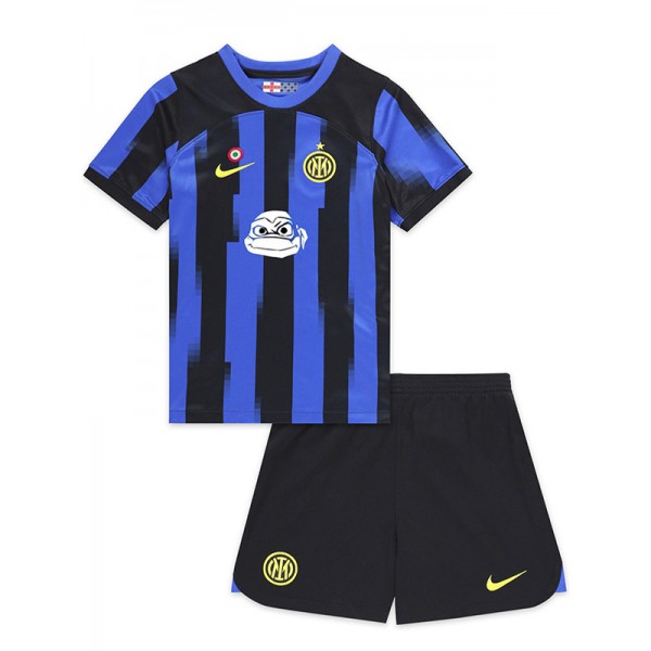 Inter milan home Ninja Turtles kids jersey soccer kit children first football shirt mini youth uniforms 2024-2025