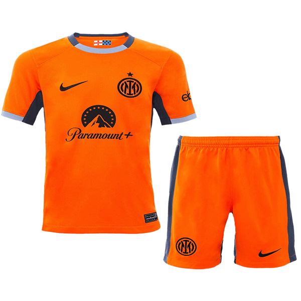 Inter milan third kids jersey soccer kit children 3rd football mini shirt youth uniforms 2023-2024