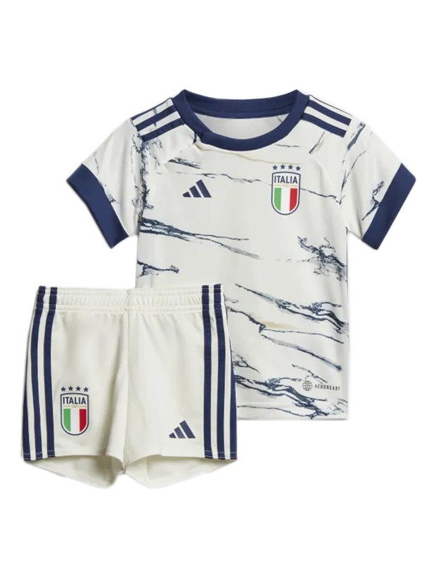 Italy away kids kit soccer children second football shirt mini youth uniforms 2023-2024