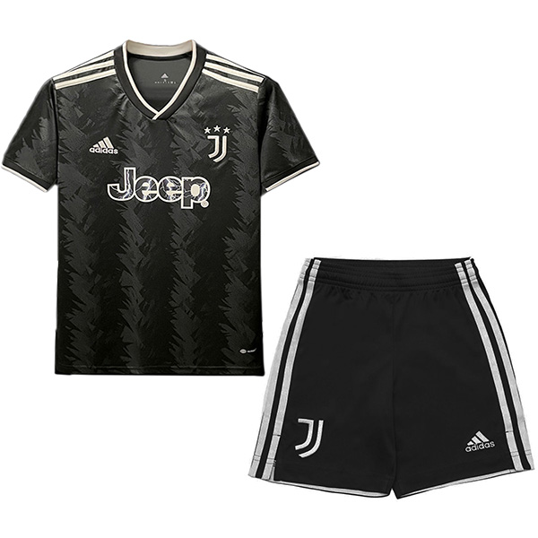 Juventus away kids kit soccer children second football mini shirt youth uniforms 2022-2023