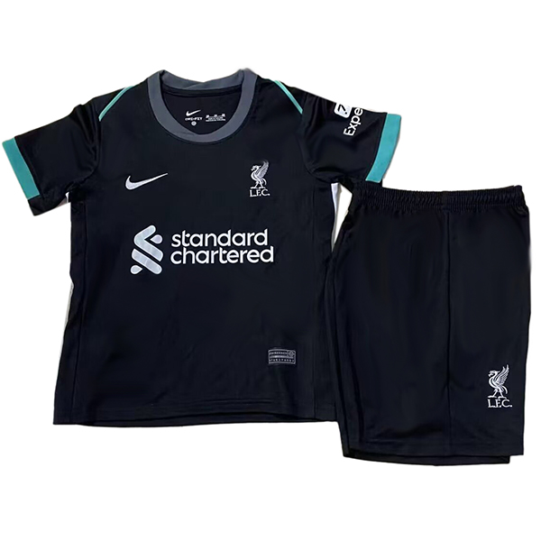 Liverpool away kids jersey soccer kit children second football mini shirt youth uniforms 2024-2025