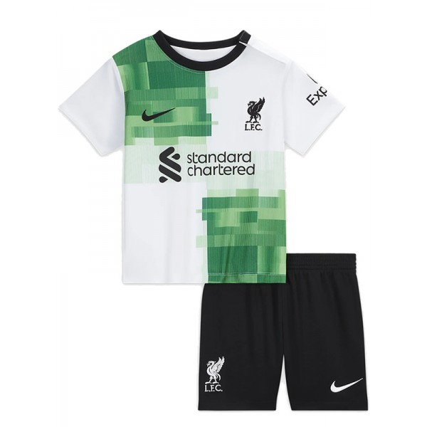 Liverpool away kids kit soccer jersey children second football mini shirt youth uniforms 2023-2024