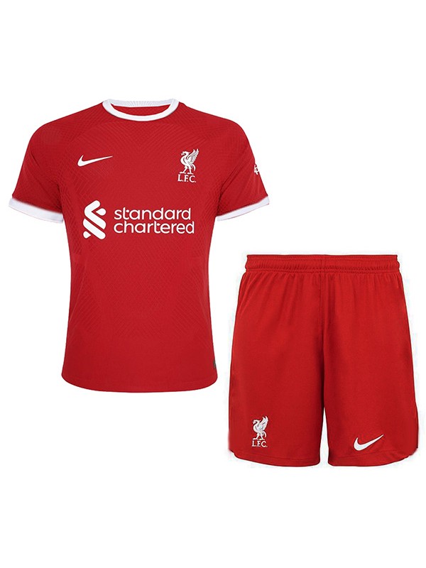 Liverpool home kids kit soccer children first football shirt mini youth uniforms 2023-2024