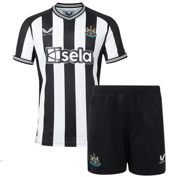 Newcastle home kids jersey soccer kit children first football mini shirt youth uniforms 2023-2024