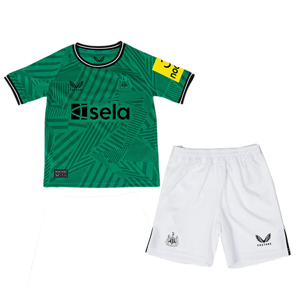 Newcastle United away jersey soccer kit children second football mini shirt youth uniforms 2023-2024