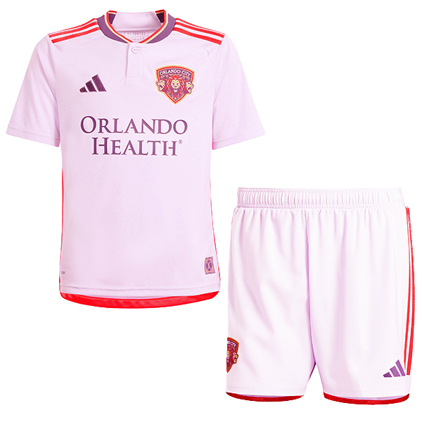 Orlando city away kids jersey soccer kit children second football shirt mini youth uniforms 2024-2025