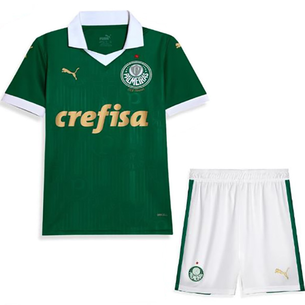 Palmeiras home kids jersey soccer kit children first football mini shirt youth uniforms 2024-2025