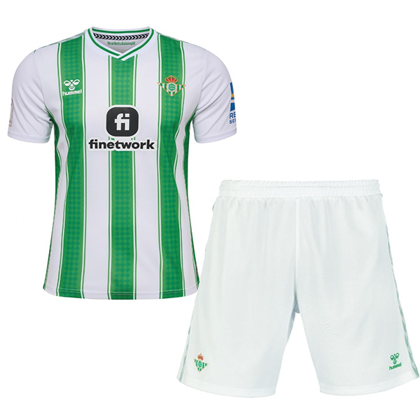 Real Betis home kids jersey soccer kit children first football mini shirt youth uniforms 2023-2024