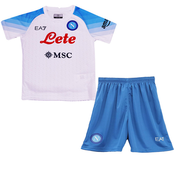 SSC Napoli away kids kit soccer children second football mini shirt youth uniforms 2022-2023