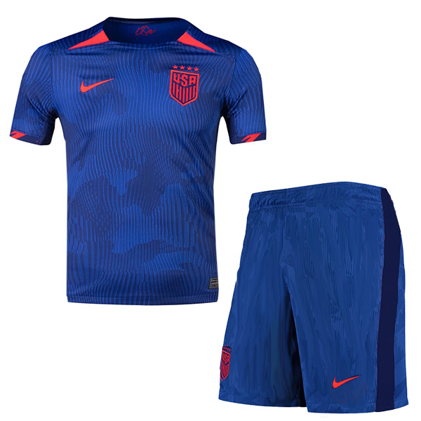 USA away kids jersey soccer kit children second football mini shirt youth uniforms 2023